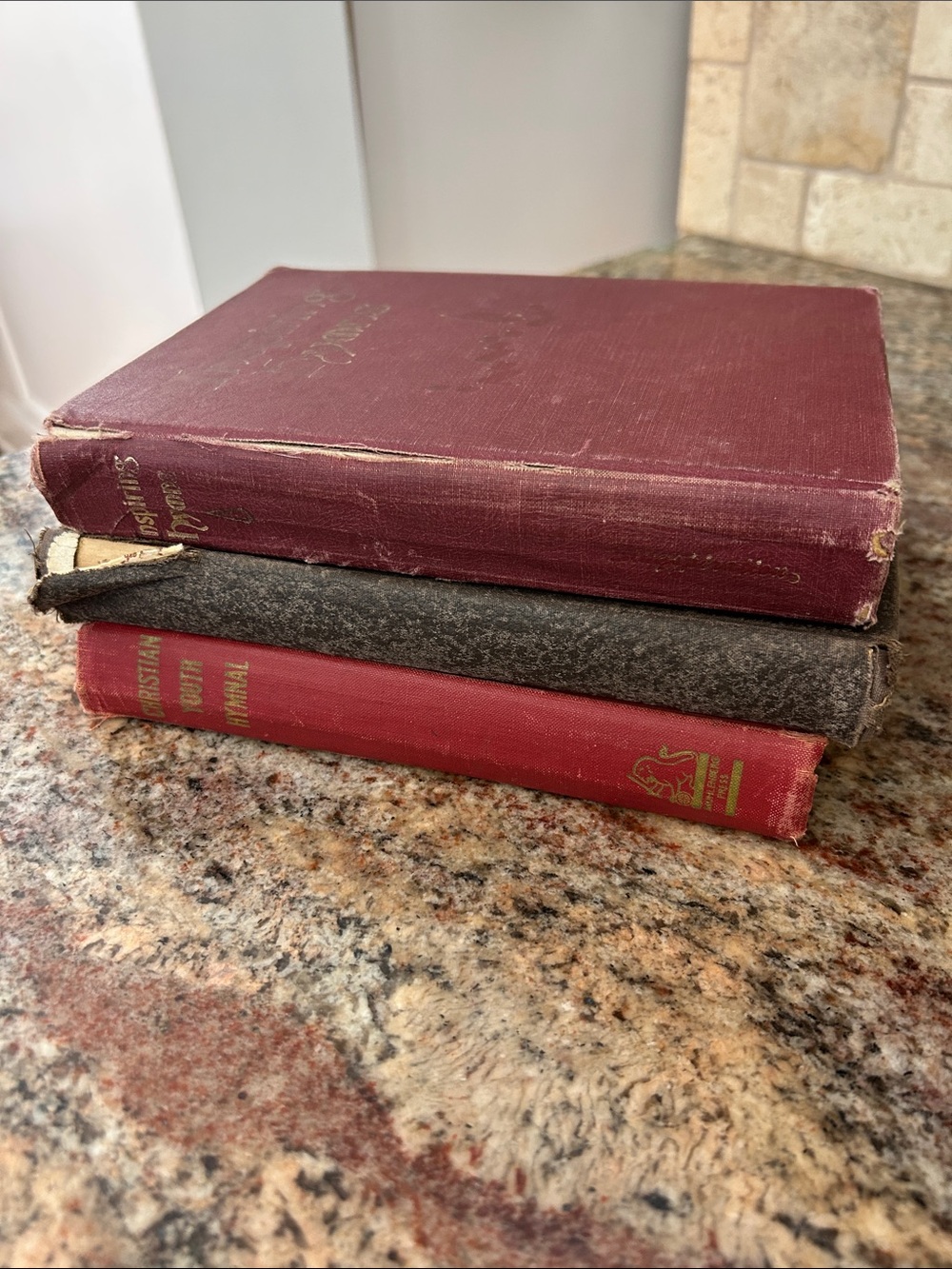 Vintage Classic Hymnals Stackable Decor or Crafting- Vintage Style